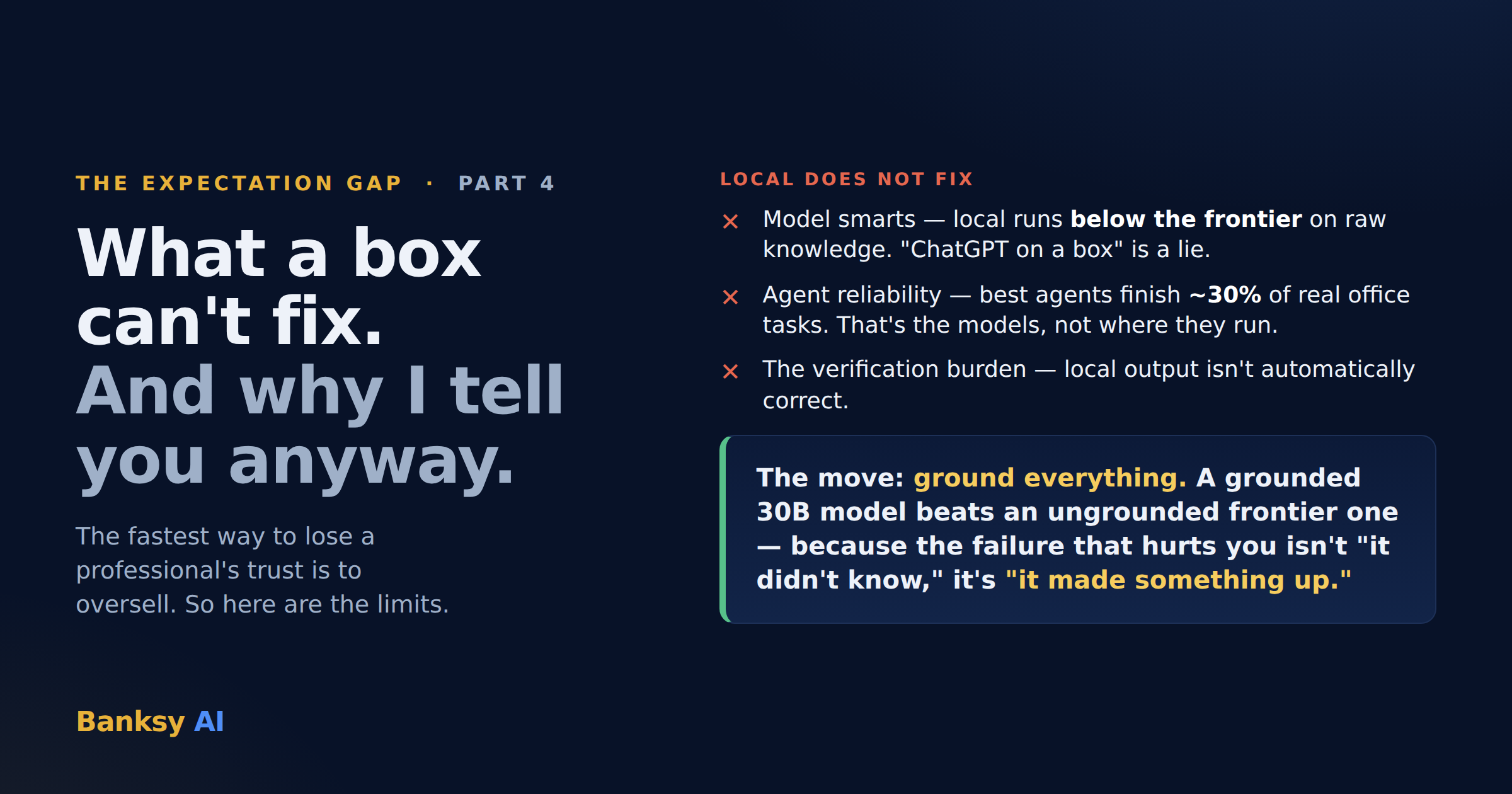 What a box can't fix. And why I tell you anyway.
